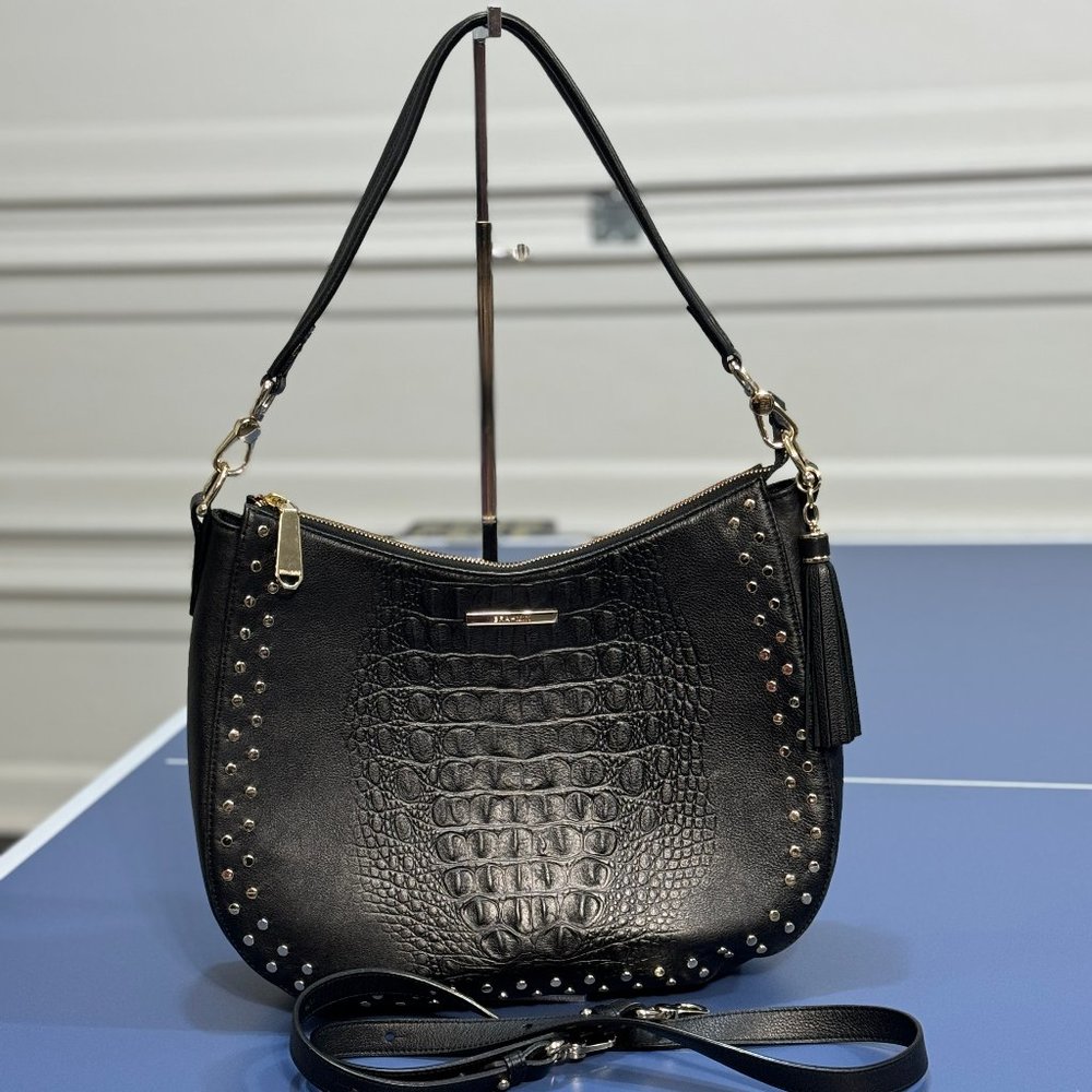Brahmin Black Daphne Winston Shoulder Bag- Used